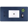 V-CUBE Designs Desk Mat VCD-DMS7540-NB 75X40cm Vegan Leather Navy Blue