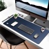 V-CUBE Designs Desk Mat VCD-DMS7540-NB 75X40cm Vegan Leather Navy Blue