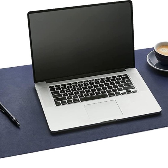 V-CUBE Designs Desk Mat VCD-DMS7540-NB 75X40cm Vegan Leather Navy Blue