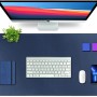 V-CUBE DESIGNS Desk Mat VCD-DMS9045-NB 90x45 cm Vegan Leather Navy Blue