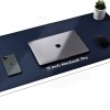 V-CUBE DESIGNS Desk Mat VCD-DMS9045-NB 90x45 cm Vegan Leather Navy Blue