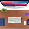 V-CUBE Designs Desk Mat VCD-DMS9045-T 90x45cm Vegan Leather Tan
