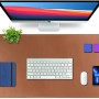 V-CUBE Designs Desk Mat VCD-DMS9045-T 90x45cm Vegan Leather Tan
