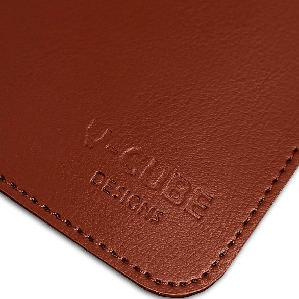 V-CUBE Designs Desk Mat VCD-DMS9045-T 90x45cm Vegan Leather Tan