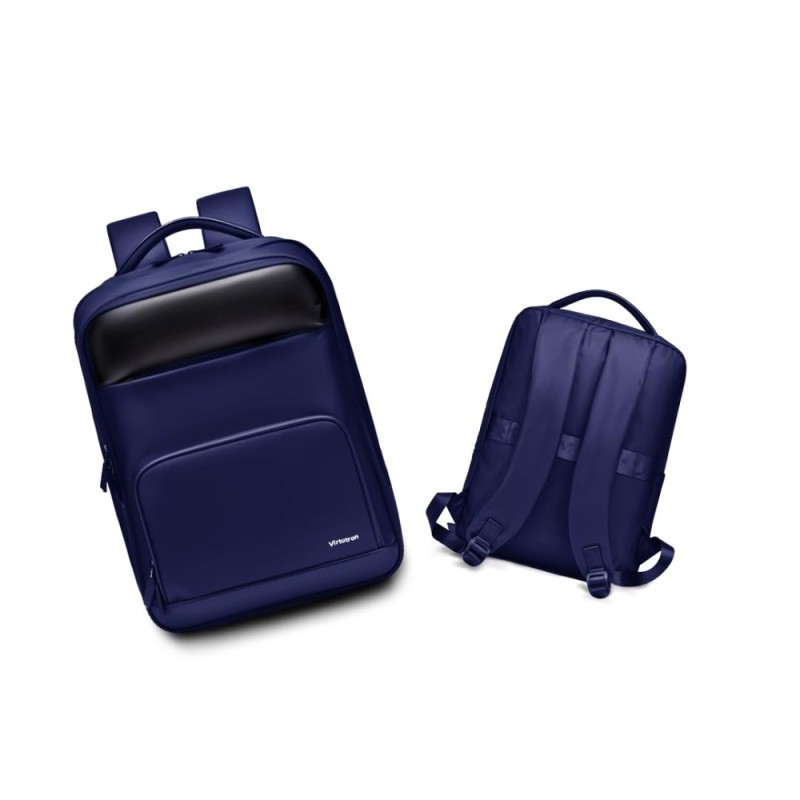VIRTUTRON Business Laptop Backpack 30L Water Resistant Fits 15.6 Inch Laptop Blue