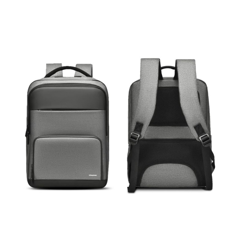 VIRTUTRON Laptop Backpack 15.6 Inch Water Resistant 30L Grey