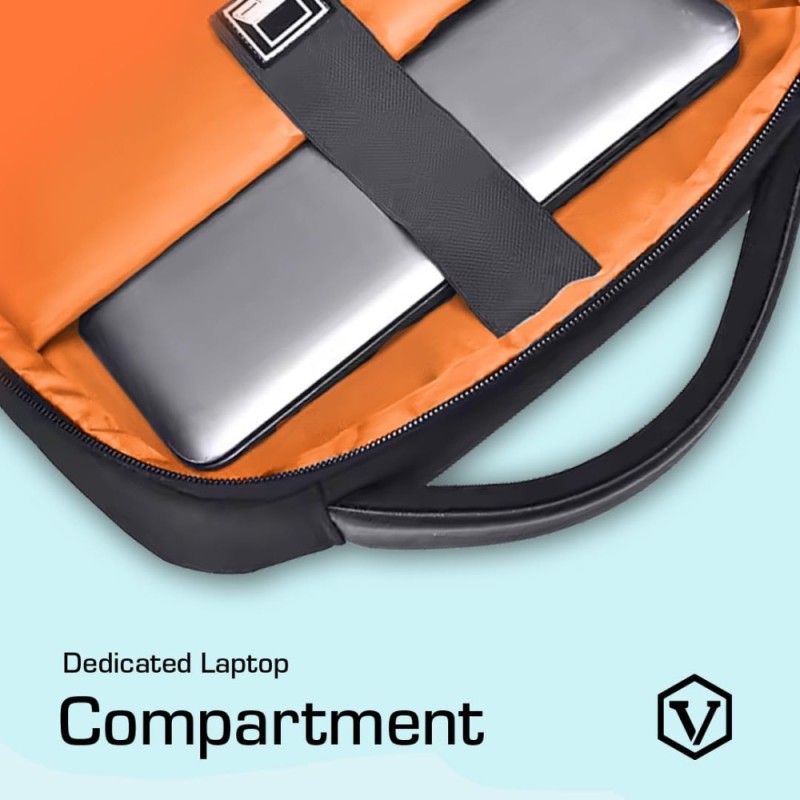 VIRTUTRON Laptop Backpack VR5841 30L Capacity Water Resistant Black