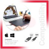 Wacom Digital Drawing Graphics Pen Tablet CTL-472/K0-CX 2048 Pressure Levels Red/Black