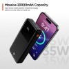 Wireless Gold Power Bank CT-109 20000mAh 35W Fast Charging Black