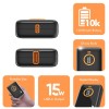 Wireless Gold Power Bank CT-155 10000mAh 15W Fast Charging Black
