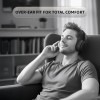 Wireless Over Ear Headphones, Bluetooth 5.4, 40mm Drivers, 18H Playtime, Foldable Lightweight Design with Aux Support, Deep Bass & Mic, Black