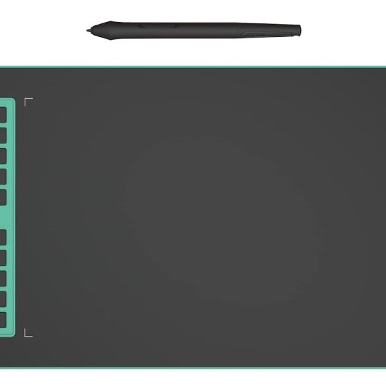 XENX Digital Graphics Drawing Tablet P3-1060 8192 Levels Pressure Sensitivity, 10x6.25 Inch, Green