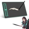XENX Digital Graphics Drawing Tablet P3-1060 8192 Levels Pressure Sensitivity, 10x6.25 Inch, Green