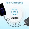 Zebronics 4 in 1 Charging Cable ZEB 65 Watts PD Fast Charging Dark Black