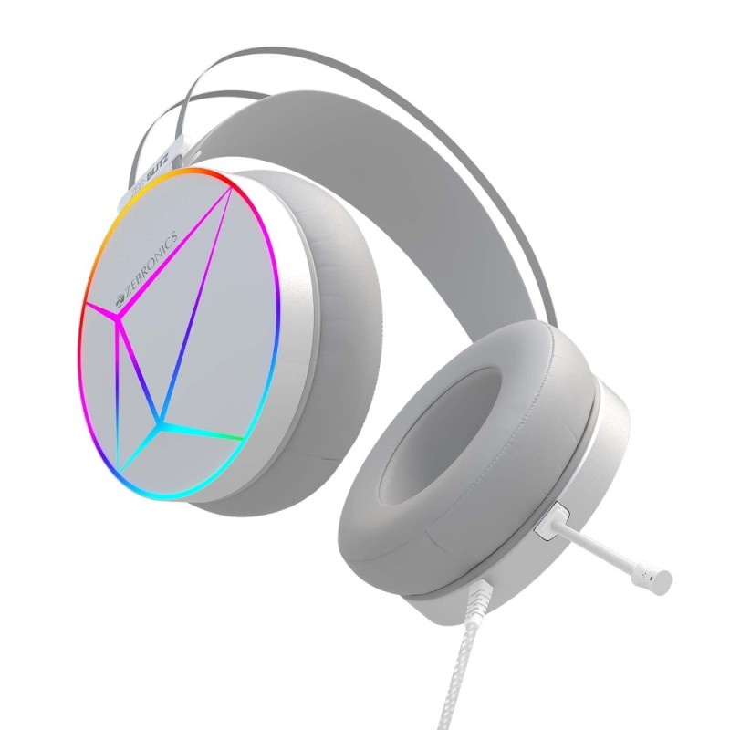 ZEBRONICS Blitz Over Ear Gaming Headphone Dolby Atmos 7.1 Surround White