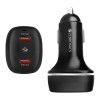 Zebronics Car Charger ZEB Dual Type-C PD 60W Dark Black