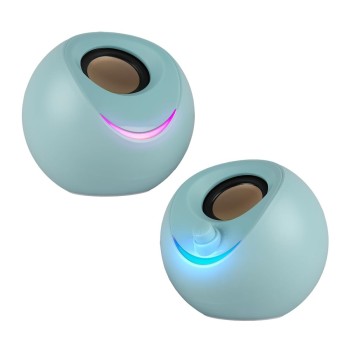 ZEBRONICS Computer Speakers ZEB-BLUES 8W RMS Dual Drivers Sky Blue