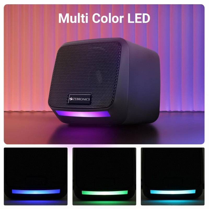 ZEBRONICS Computer Speakers ZEB-IGLOO 1 8W USB Powered Black
