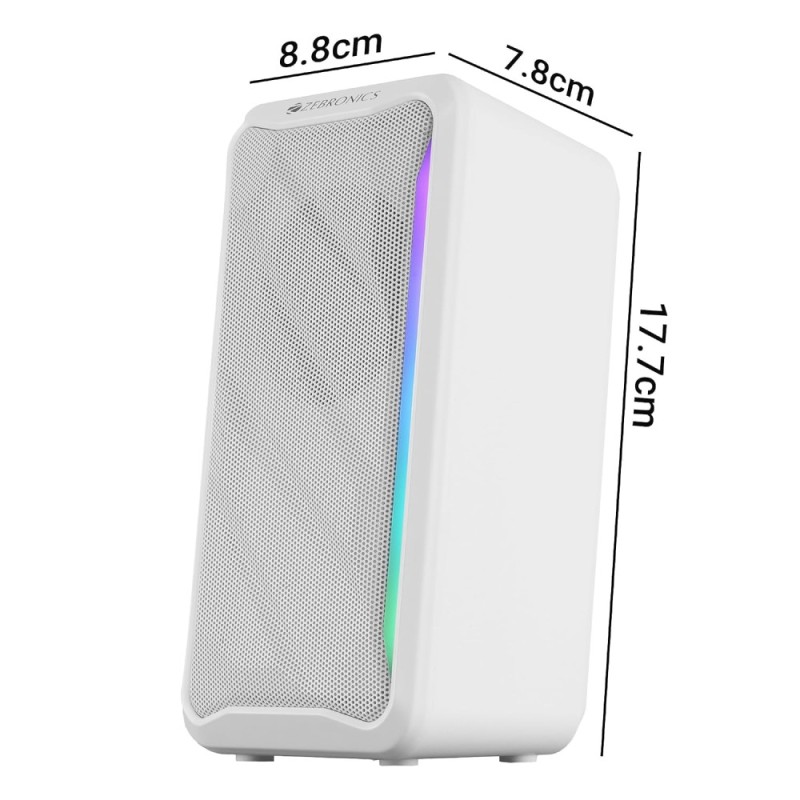 ZEBRONICS Computer Speakers ZEB-IGLOO 2 10W USB AUX White