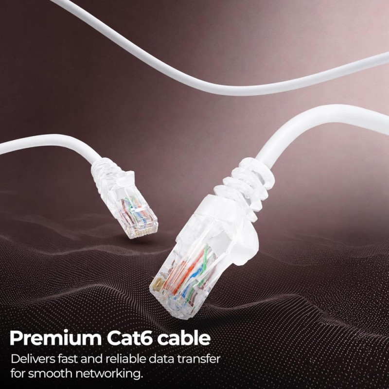 Zebronics Ethernet Cable ZEB-PC4PCAT6-30M 10 Gbps UTP 30 Meter