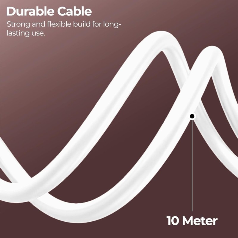Zebronics Ethernet Cable ZEB-PC4PCAT6-30M 10 Gbps UTP 30 Meter