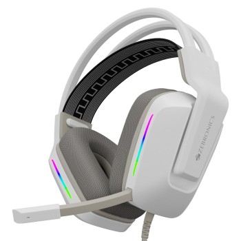 ZEBRONICS Gaming Headphone ZEB-HAVOC 50mm Drivers Dolby Atmos White