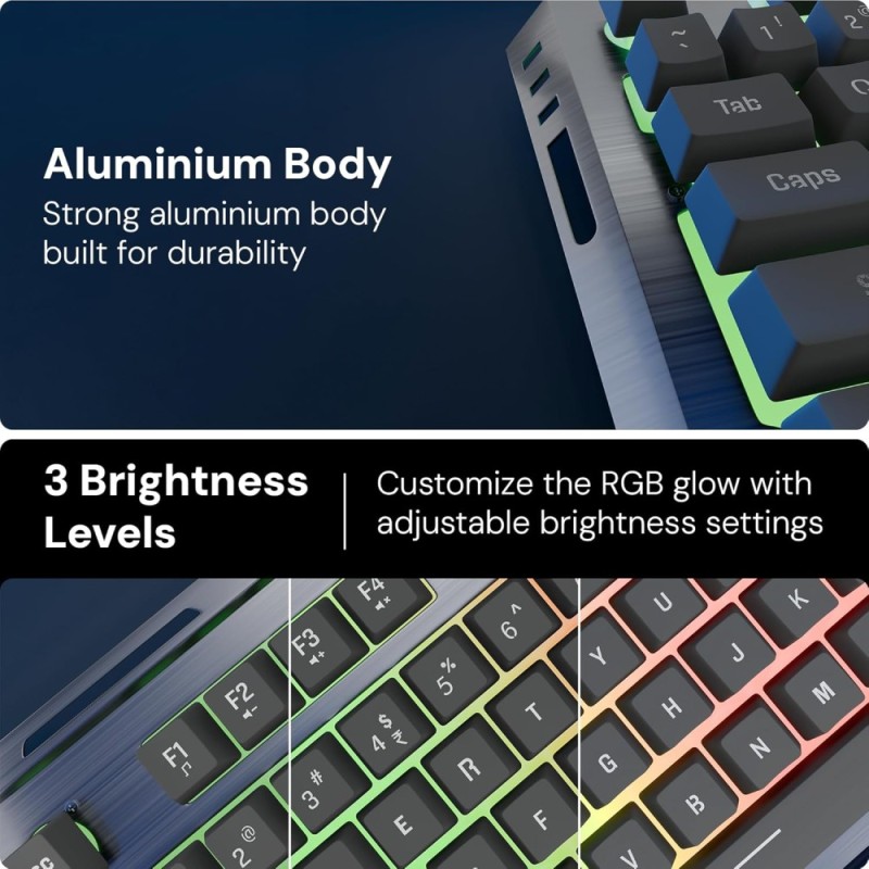 Zebronics Gaming Keyboard and Mouse Combo 8906108613482 Wired USB Black