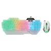 ZEBRONICS Gaming Keyboard & Mouse Combo ZEB-OPTIMUS White 3600 DPI Multicolor LED