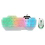 ZEBRONICS Gaming Keyboard & Mouse Combo ZEB-OPTIMUS White 3600 DPI Multicolor LED