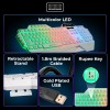 ZEBRONICS Gaming Keyboard & Mouse Combo ZEB-OPTIMUS White 3600 DPI Multicolor LED