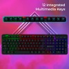 ZEBRONICS Gaming Keyboard ZEB-TRANSFORMER K1 104 Keys Black