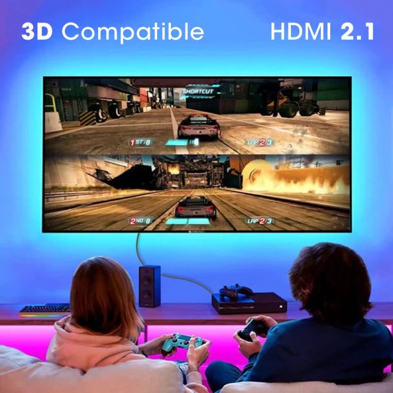 Zebronics HDMI Cable Zeb-HAA3021 8K 60Hz 3M 48Gbps Black