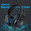 ZEBRONICS Jet Wired Gaming On Ear Headphone ZEB-JET 40mm Drivers LED Light Black + Blue