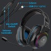 ZEBRONICS Jet Wired Gaming On Ear Headphone ZEB-JET 40mm Drivers LED Light Black + Blue