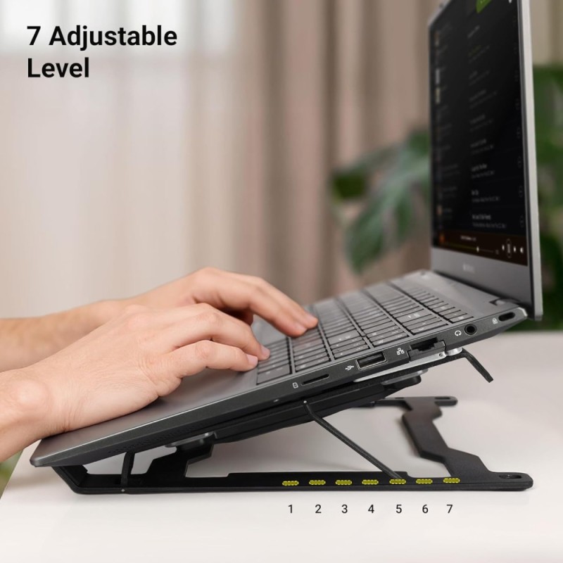 Zebronics Laptop Stand ZEB-NS5000 Dual Fan Adjustable Black