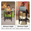 ZEBRONICS Laptop Table ZEB-DOW Y1 Adjustable Height Black