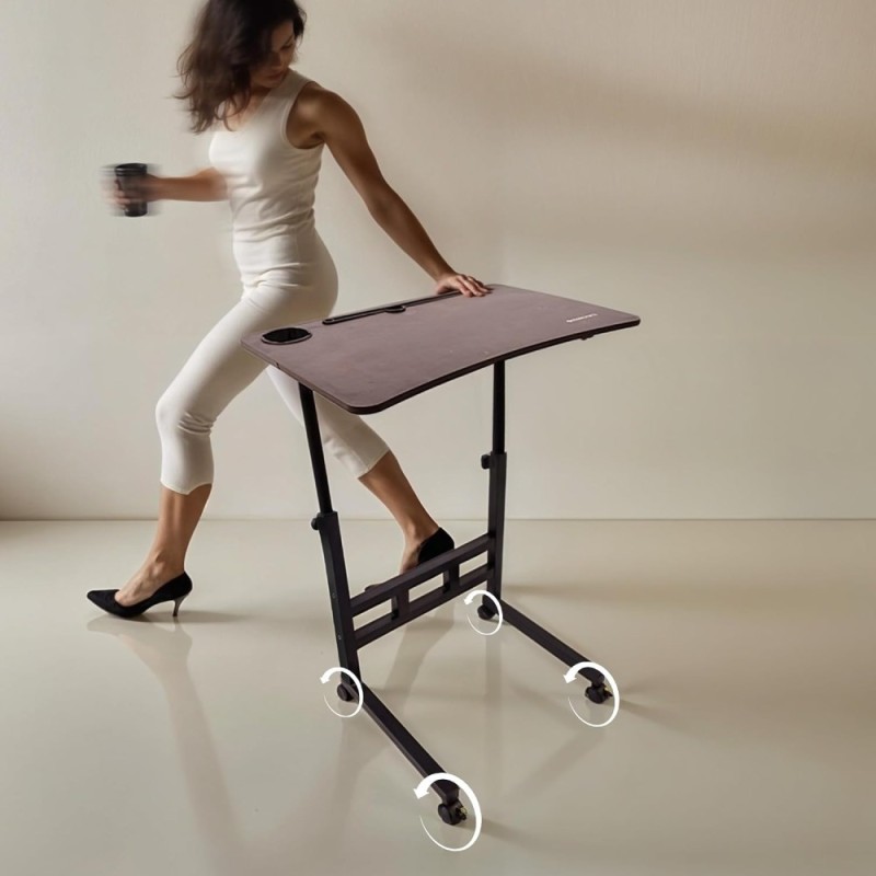 ZEBRONICS Laptop Table ZEB-DOW Y1 Adjustable Height Black