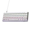 ZEBRONICS Mechanical Keyboard Zeb-Max Ninja 61 Silent Red Switch White
