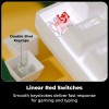 ZEBRONICS Mechanical Keyboard Zeb-Max Ninja 61 Silent Red Switch White