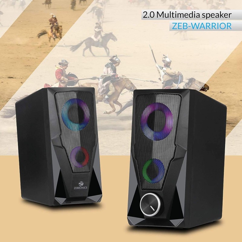 Zebronics Multimedia Speaker Zeb-Warrior 2.0 USB Powered Black