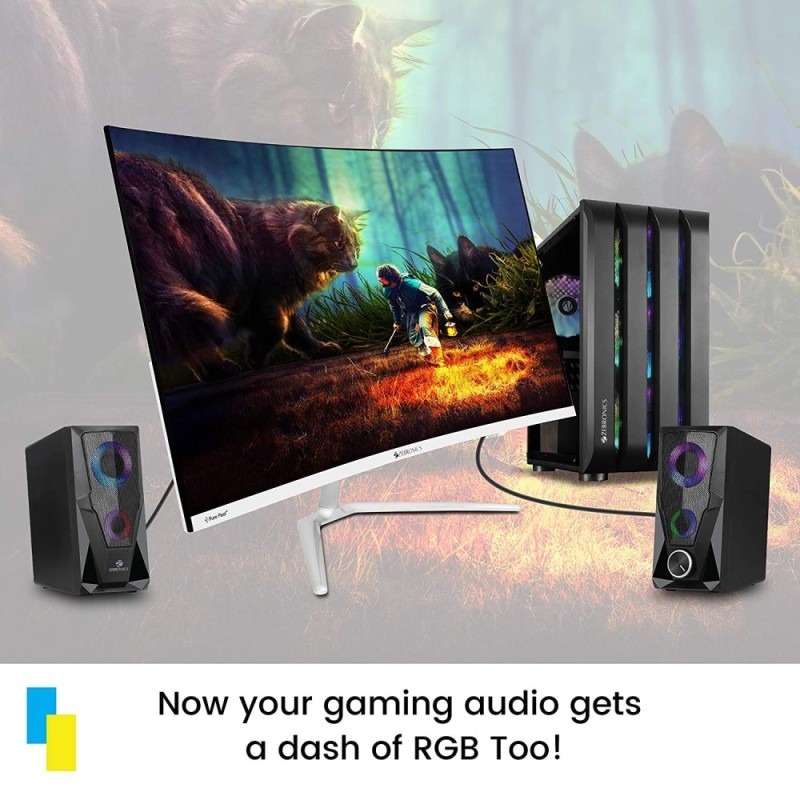 Zebronics Multimedia Speaker Zeb-Warrior 2.0 USB Powered Black