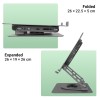 ZEBRONICS NS4000 PRO Rotatable Laptop Stand, Upto 17 Inch, 360° Rotation, Detachable RGB Fan, Carbon Steel
