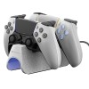 ZEBRONICS PS5 Controller Charging Dock Rapid Charging Dual Pogo Pins White