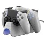 ZEBRONICS PS5 Controller Charging Dock Rapid Charging Dual Pogo Pins White