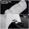 ZEBRONICS PS5 Controller Charging Dock Rapid Charging Dual Pogo Pins White