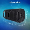 ZEBRONICS Space Deck Pro Party Speaker 55W Bluetooth Black