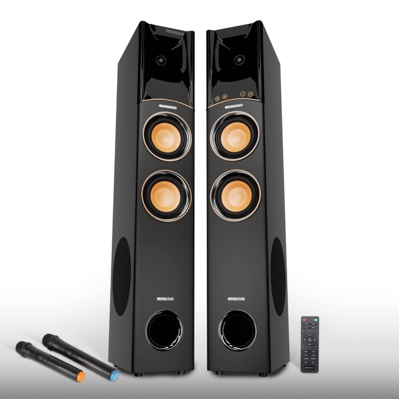 ZEBRONICS Tower Speaker ZEB 340W RMS, Dolby Audio, Bluetooth 5.0, Black