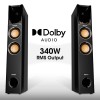 ZEBRONICS Tower Speaker ZEB 340W RMS, Dolby Audio, Bluetooth 5.0, Black