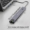 Zebronics Type-C Multiport Hub CT101 Plus 10-in-1 Grey