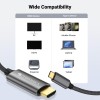 Zebronics Type C to HDMI Cable Zeb-Cha20 1m 4K 60Hz Black